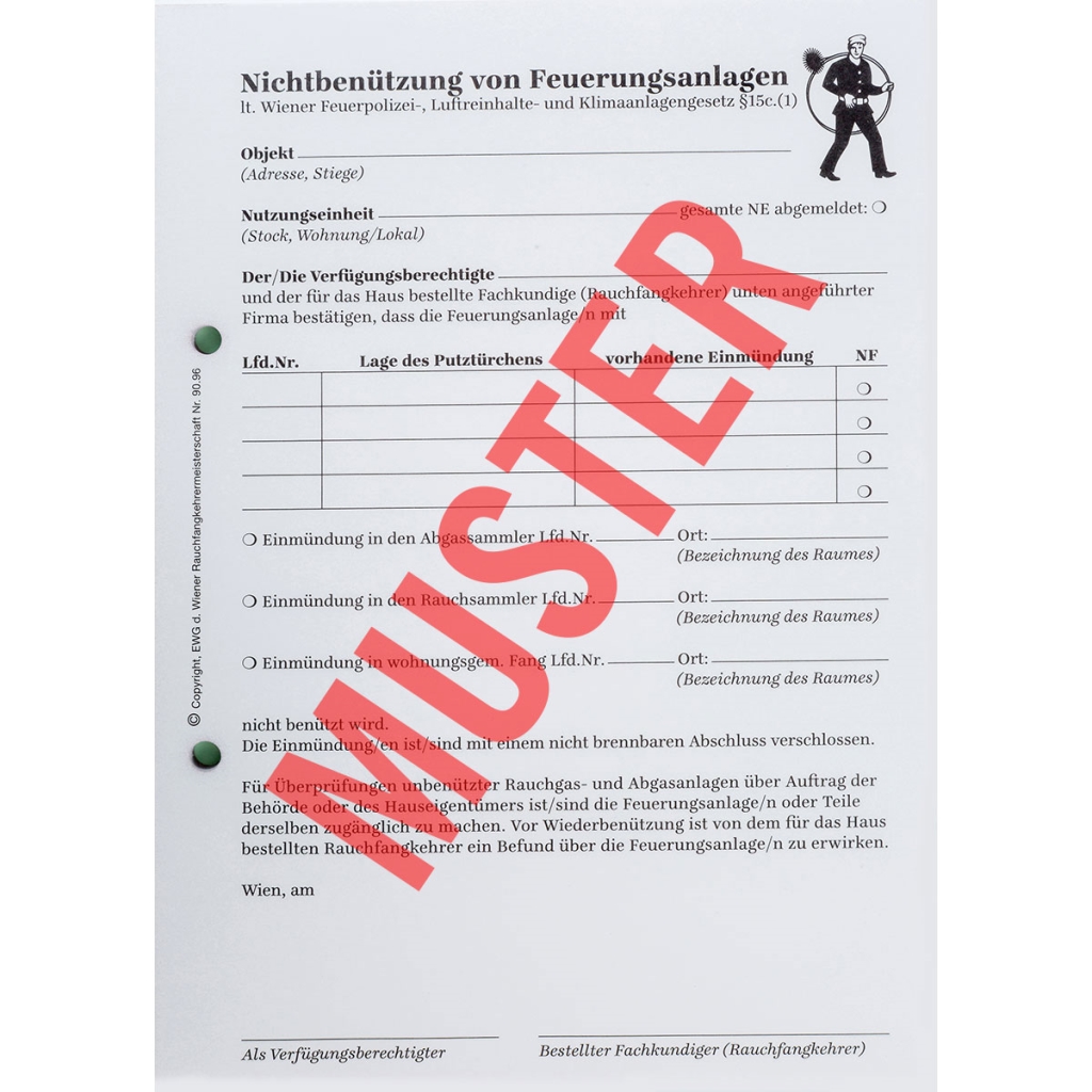 B3a mit Umschlag Block 60 Blatt Abmeldeformular