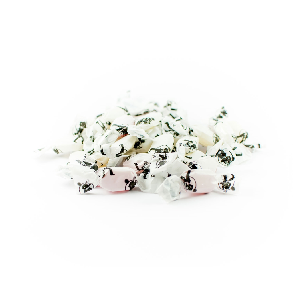 Fruchtzuckerl 1kg
in RFK Papier gewickelt
