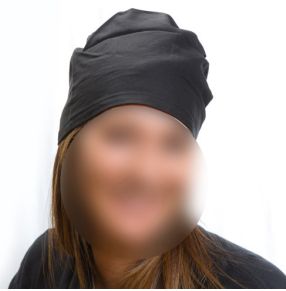 Kehrhaube Schwarz, säurebeständig, vorgewaschen
