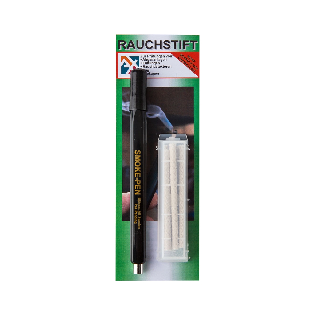 Rauchstift mit
6 Raucheinsätzen
für Luftstrommessung