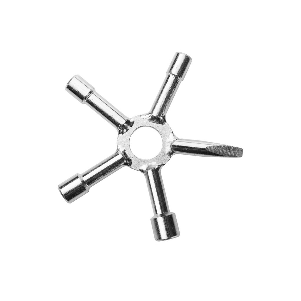 Sternschlüssel fünfteilig 6/7/8/9mm/Dorn