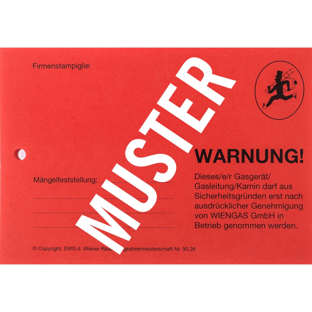 Sperrung Anhänger
A6 Block, Rot
