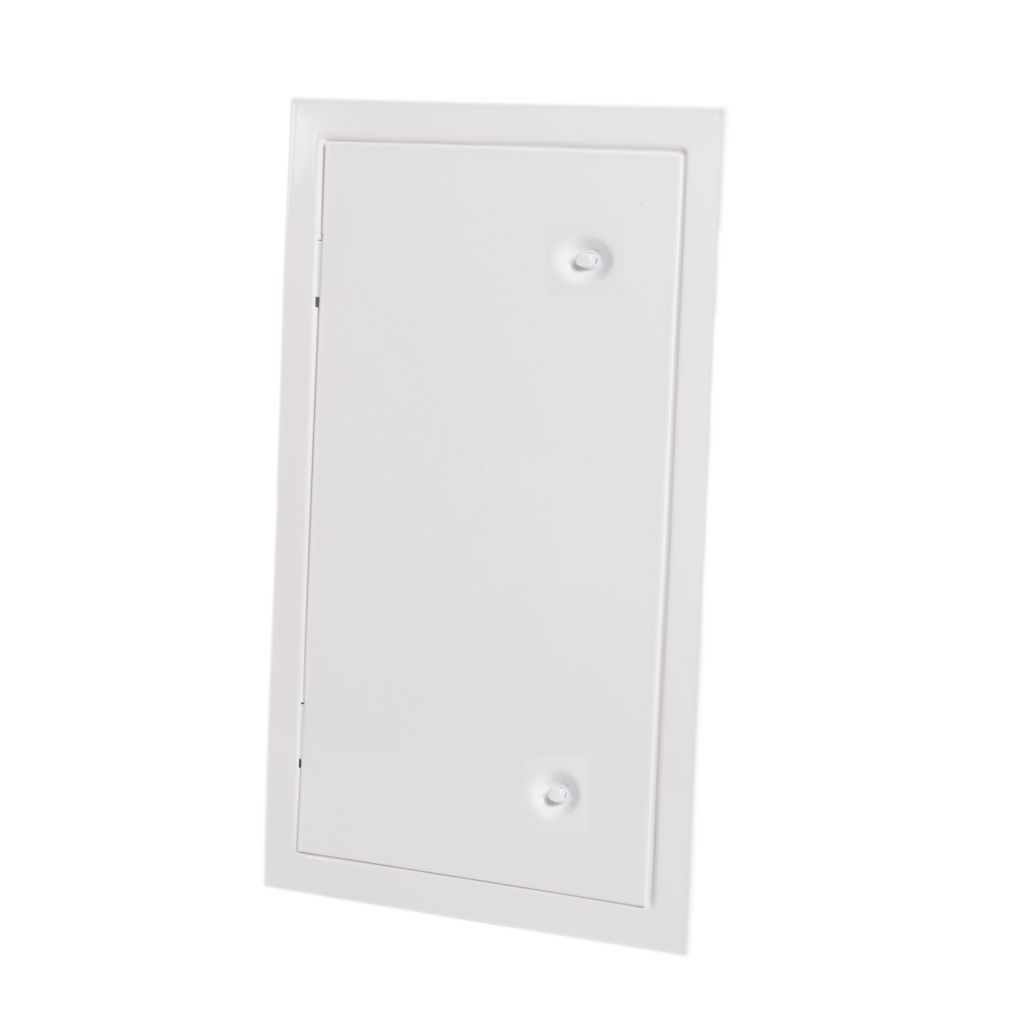 Kamintürchen gasdicht mit Doppelverschluss (eben) Weiß