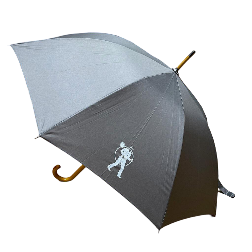RFK Stockschirm mit Holzgriff Ø 100cm grau