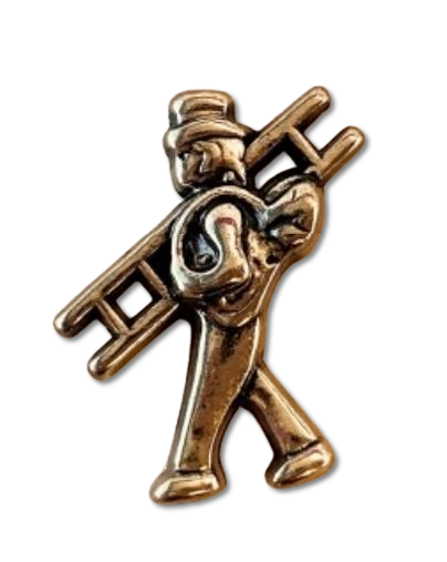 Rauchfangkehrer Metall gold 2,2 cm