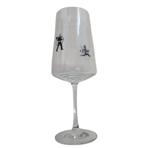 Rotweinglas ungeeicht 49cl mit RFK Emblem Glasserie Winevent