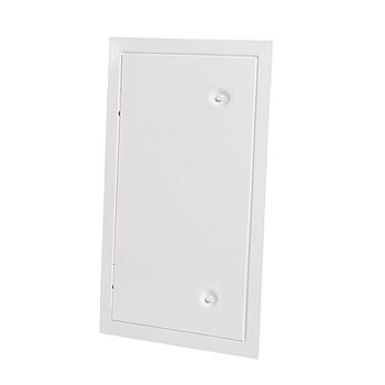 Kamintürchen gasdicht mit Doppelverschluss (eben) Weiß