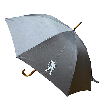 RFK Stockschirm mit Holzgriff Ø 100cm grau