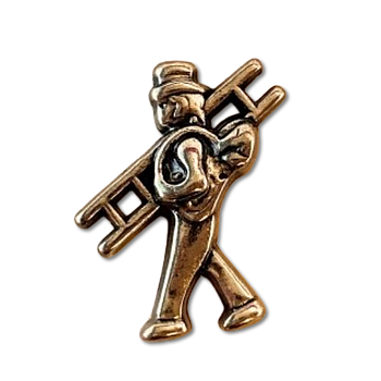 Rauchfangkehrer Metall gold 2,2 cm