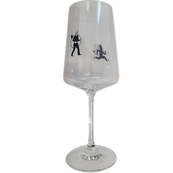 Weißweinglas ungeeicht 38cl mit RFK Emblem Glasserie Winevent