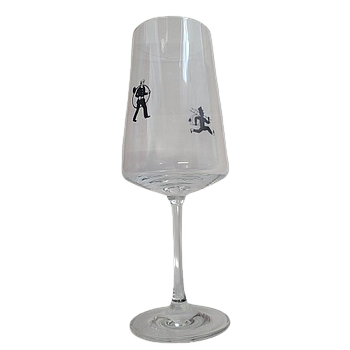 Rotweinglas ungeeicht 49cl mit RFK Emblem Glasserie Winevent