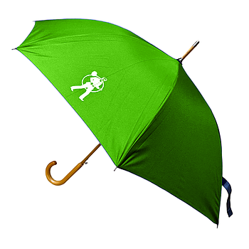 RFK Stockschirm mit Holzgriff Ø 100cm grün