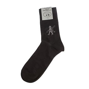 Socken Schwarz mit laufendem Rauchfangkehrer versch. Größen