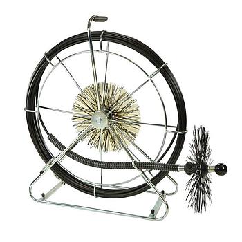 Komforthaspel komplett Länge 20m Ø8,5mm mit Fuß schwarz