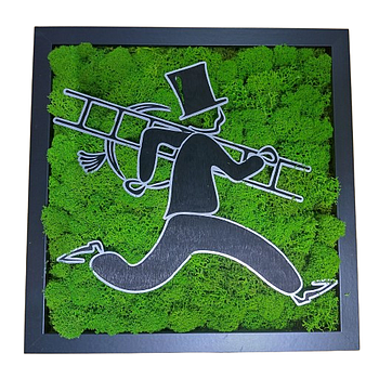 Moosbild mit steirischem Logo