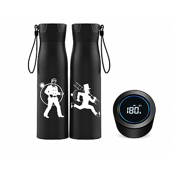 Edelstahlflasche  smart Obelico doppelwandig 500ml mit 2 x RFK Logos