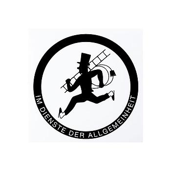 Autoaufkleber Ø 10 cm
nach links laufender RFK
