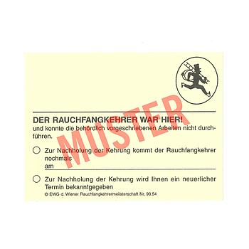 "Der Rauchfangkehrer war hier"
1 Block (100 Stück)
