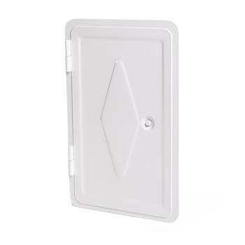 Kamintürchen mit Kegel Weiß

