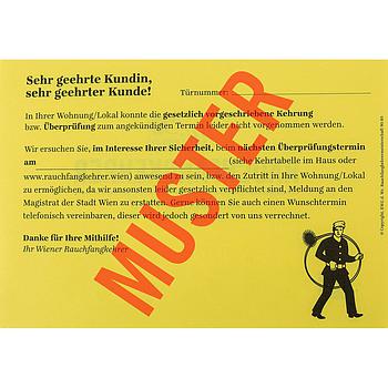 HK- Wurfzettel Gelb, A6 Block

