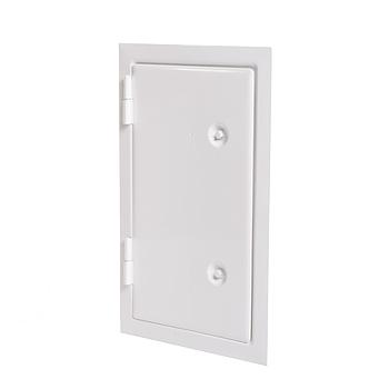 Kamintürchen gasdicht mit Doppelverschluss/Kegel Weiß