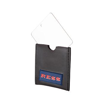 Metallspiegel poliert mit Etui

