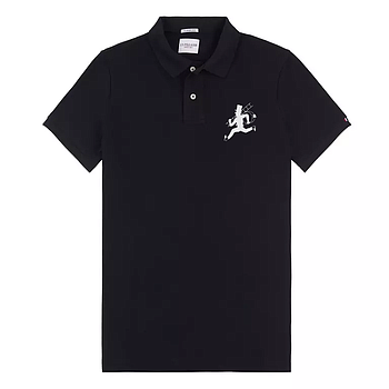 Herren Polo Shirt Schwarz altes Logo